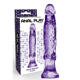 Dildo realistico anale con ventosa Anal Starter 6 Inch purple