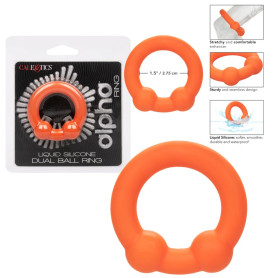 Anello fallico ritardante in silicone Alpha Dual Ball Ring