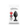 Plug anale in silicone con kit pietra a cuore intercambiabile Glams Xchange Heart Medium