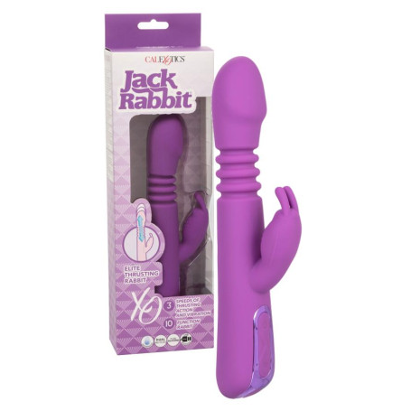 Vibratore rabbit vaginale clitoride in silicone reale Elite Thrusting Rabbit