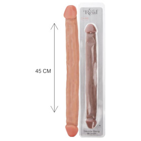 Dildo realistico vaginale anale per doppia penetrazione Double Dong 18 Inch