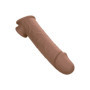 Guaina fallica indossabile per allungamento pene Life-Like Extension 8 Inch brown