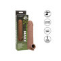 Guaina fallica indossabile per allungamento pene Life-Like Extension 8 Inch brown