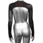 Coprispalle nero trasparente con brillantini donna Shouldere Shrug