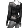 Body donna a maniche lunghe con brillantini Long Sleeve Bodysuit