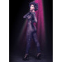 Tutina erotica donna manica lunga intimo aperto con brillantini Crotchless Bodystocking S/L