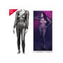 Tutina erotica donna manica lunga intimo aperto Crotchless Bodystocking XL/3XL