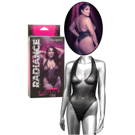Body erotico donna perizoma con brillantini Deep V Bodysuit XL/3XL