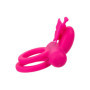 Anello fallico vibrante doppio in silicone Butterfly Dual Ring