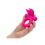 Anello fallico vibrante doppio in silicone Butterfly Dual Ring