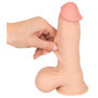 Dildo realistico grosso con ventosa vaginale anale Dildo with moveable Skin