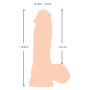 Dildo realistico grosso con ventosa vaginale anale Dildo with moveable Skin