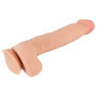 Dildo maxi realistico vaginale anale con ventosa Dildo with moveable Skin 24.7 cm