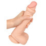 Dildo maxi realistico vaginale anale con ventosa Dildo with moveable Skin 24.7 cm