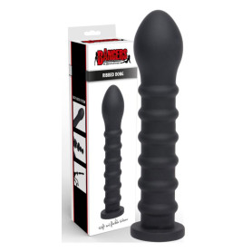 Dildo anale in silicone Ribbed Dong Easy-Lock 19 cm