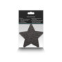 Copricapezzoli a forma di stella Glitter Stars 2 Pair gold & black