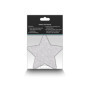 Copricapezzoli a forma di stella Pasties Glitter Stars 2 pair red & silver