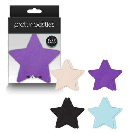 Copricapezzoli a forma di stella Pasties Star I 4 Pair