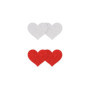 Copricapezzoli a forma di cuore Pasties Glitter Hearts 2 Pair