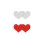 Copricapezzoli a forma di cuore Pasties Glitter Hearts 2 Pair