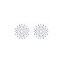 Copricapezzoli con strass nipple Pasties Charm III blue & purple
