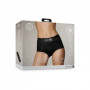 Slip con vibrazione imbracatura Vibrating Strap-on Brief Black