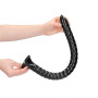 Dildo anale maxi con ventosa Swirled Anal Snake 50 cm Black