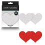 Copricapezzoli a forma di cuore Pasties Glitter Hearts 2 Pair