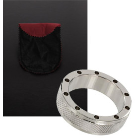 Anello fallico ritardante in acciaio COOL and KNURL C-Ring 15 x 55 mm