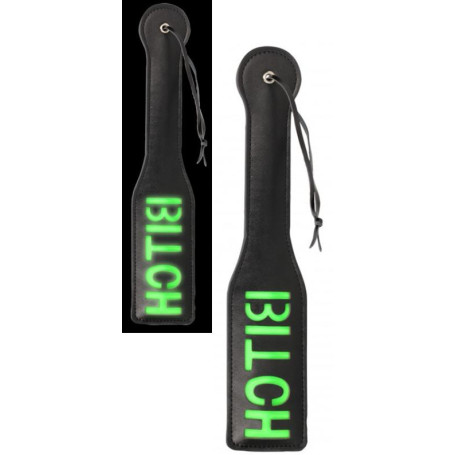 Sculacciatore spanker "Bitch'' Paddle Glow in the Dark