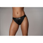 Slip con vibrazione imbracatura Vibrating Strap-on Panty Harness Open Back Black