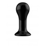 Plug anale vibrante in vetro con ventosa dilatatore Globy Glass Vibrator