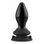 Plug vibrante in vetro dilatatore anale con ventosa Stretchy Glass Vibrator