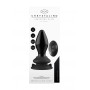 Plug vibrante in vetro dilatatore anale con ventosa Stretchy Glass Vibrator