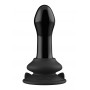 Plug vibrante dilatatore anale in vetro con ventosa Pluggy Glass Vibrator