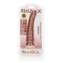 Fallo piccolo realistico anale vaginale con ventosa dildo slim 18 cm tan