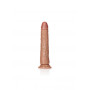 Fallo piccolo realistico anale vaginale con ventosa dildo slim 18 cm tan