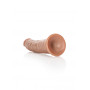 Fallo piccolo realistico anale vaginale con ventosa dildo slim 18 cm tan