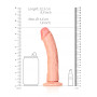 Fallo Big vaginale anale realistico con ventosa curved dildo 20.5 cm pink