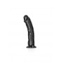 Fallo vaginale anale realistico Big con ventosa curved dildo 18 cm black