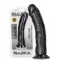 Fallo vaginale anale realistico Big con ventosa curved dildo 18 cm black