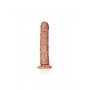 Fallo realistico grande vaginale anale con ventosa curved dildo 20.5 cm tan