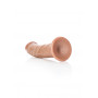 Fallo realistico grande vaginale anale con ventosa curved dildo 20.5 cm tan