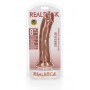 Fallo realistico grande vaginale anale con ventosa curved dildo 20.5 cm tan