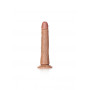 FALLO MAXI CON VENTOSA VAGINALE ANALE REALISTICO SLIM DILDO 20.5 CM TAN