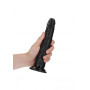 Fallo anale vaginale maxi con ventosa realistico slim dildo 20.5 cm black