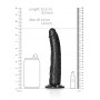 Fallo anale vaginale maxi con ventosa realistico slim dildo 20.5 cm black