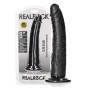 Fallo anale vaginale maxi con ventosa realistico slim dildo 20.5 cm black