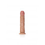 Fallo realistico enorme vaginale anale con ventosa curved dildo 23 cm tan