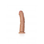 Fallo realistico enorme vaginale anale con ventosa curved dildo 23 cm tan